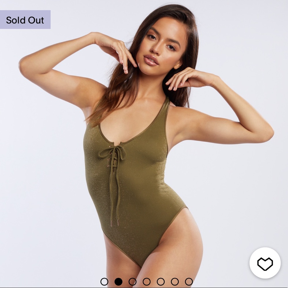 NTW SavageXFenty Shimmer Green Bodysuit/lingerie
